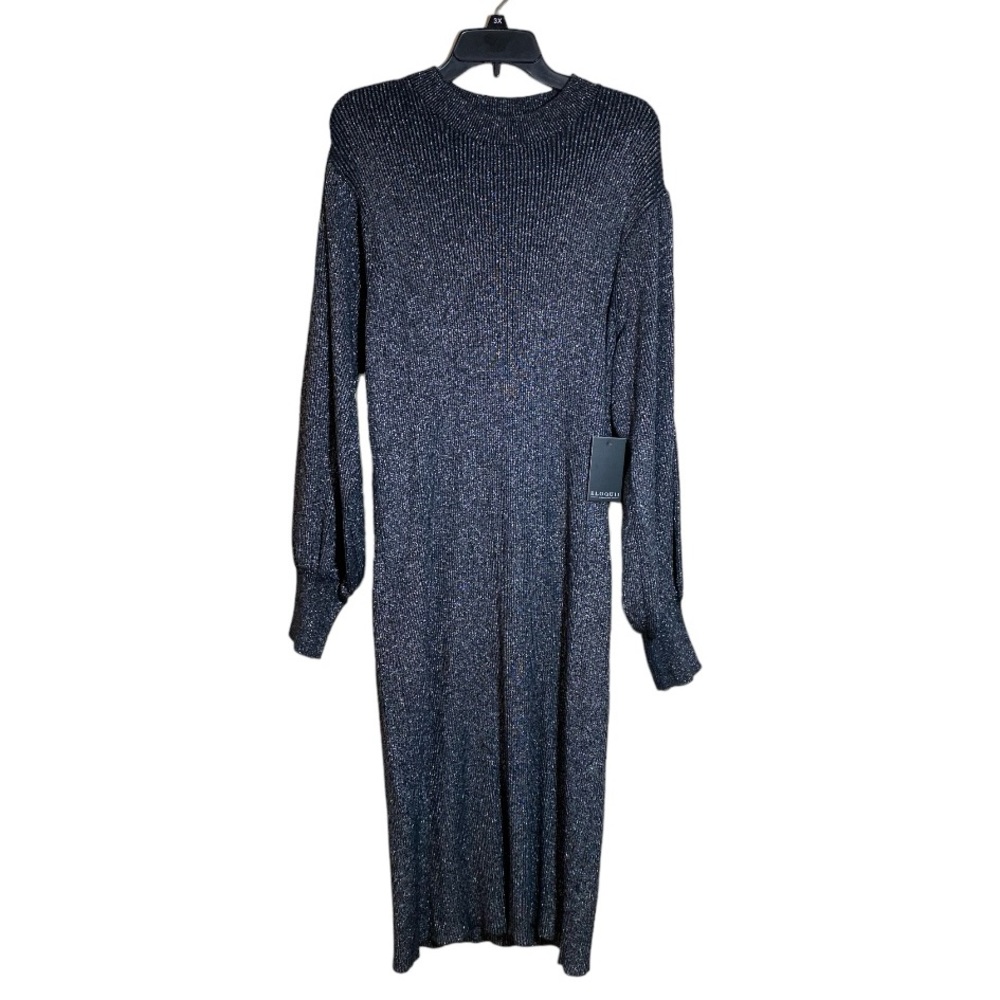 Eloquii puff sleeve metallic dress 18/20